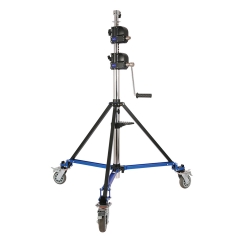 3 Sections 50kg Payload Wind-Up Stand with Braked Wheels