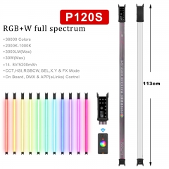 2000-10000K 113cm RGBCW Tube Light with 15 Color Effect&DMX function&Master-slave