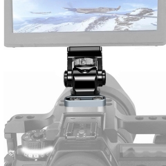 Monitor Mount Holder with Retractable Anti-Twist Locating Pin and Tilt Adjustment for Camera Cage