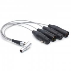 30cm 10 Pin to XLR 3 Pin Female*2 and Male*2 XLR Audio Cable for ATOMOS Shogun Inferno Monitor