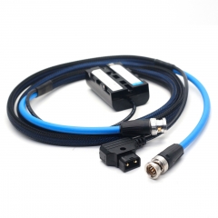 1.5m D-Tap to NPF Dummy Battery Cable with SDI Cable for SmallHD 702