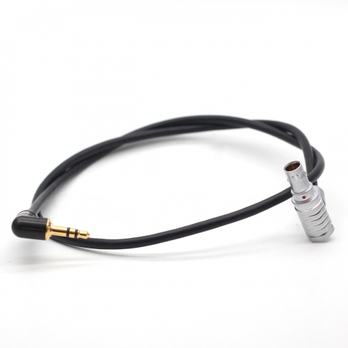 60cm Right-angle 6 Pin to 3.5 Audio Cable for ARRI Alexa Mini LF