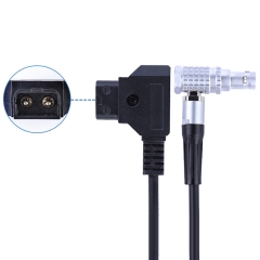 Coiled 0.5-1.5m D-Tap to Right Angle 0B 2 Pin Power Cable for Vaxis Wireless Transmitter, Tilta Power Base