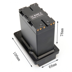 Sony V Mount Battery to BP-U30/U60/U90 Battery Adapter with 78mm Thickness Dummy Battery(FX6 Z280)