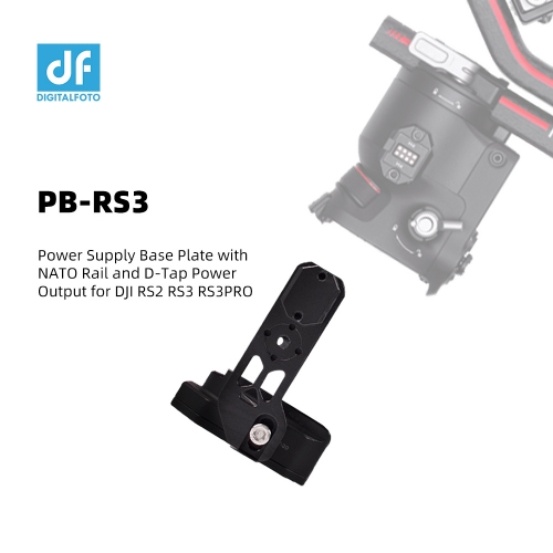 Power Supply Base Plate with D-Tap Power Output for DJI RS2 RS3 RS3PRO RS4 RS4PRO