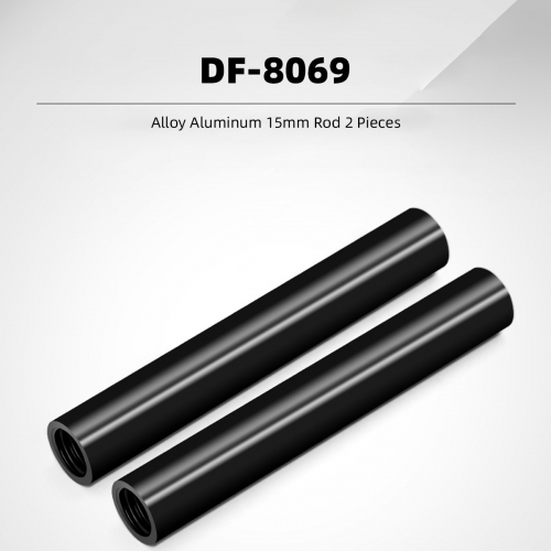 DF-8069 Alloy Aluminum 15mm Rod 2 Pieces