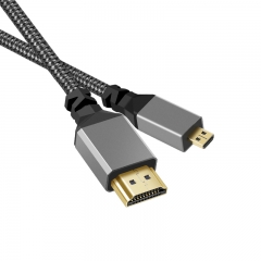 1.5m 4K Micro HDMI Male to Standard HDMI Male Cable