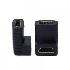 Right Angle HDMI Female to Female Coupler