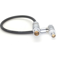 60cm ARRI TRINITY 2 7 Pins Male to 6 Pins Female Power Cable for RED Epic/ GEmini/ SCARLET-W((Straight to Right angle)