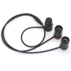 0.5m XLR 5 Pins Female to Dual XLR 3 Pins Male Audio Cable