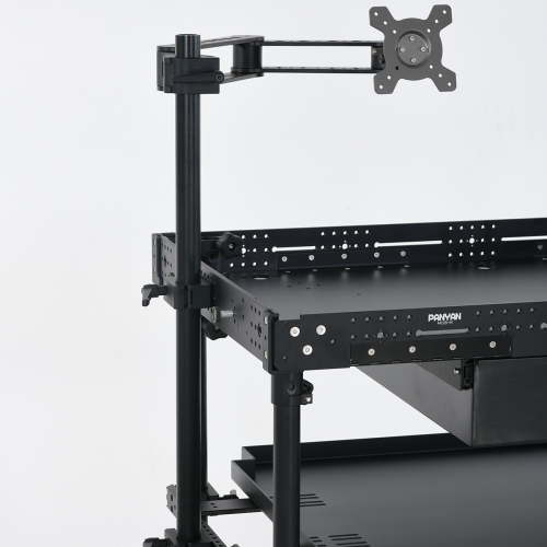 Rotating Display Monitor Bracket for Cinemech Video Production Camera Cart