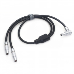 60cm 12V 0B2 Pin to 2* 0B2 Pin Y Power Cable for Vaxis Transmitter ,Monitor