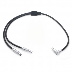 60cm 12V 0B2 Pin to 2* 0B2 Pin Y Power Cable for Vaxis Transmitter ,Monitor