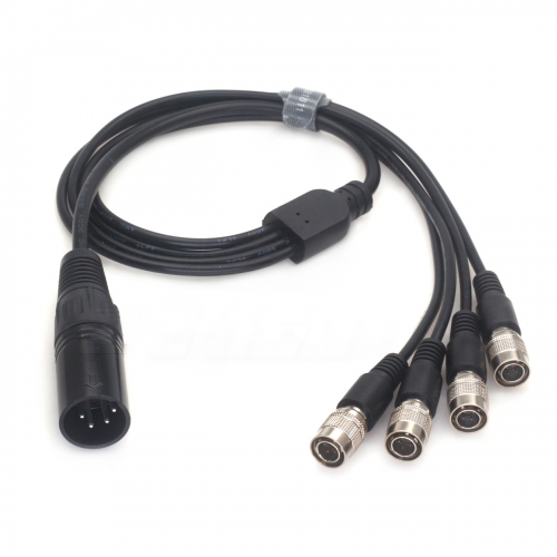 0.7m XLR 4 Pin to 4*Hirose for Sound Devices 688 788T F4 F8