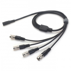 0.7m DC Female to 4*Hirose for Sound Devices 688 788T F4 F8