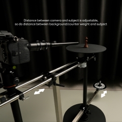 2 Axis 360° Spinning Camera Rig Video Rotating Platform for Filmmakers & Videographers