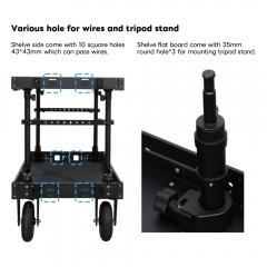 Lightweight Cinemech Video Production Camera Cart Collapsible Mobile Workstation