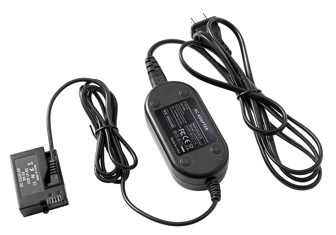 AC adapter dummy battery for Canon LP-E8 battery