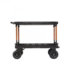 Lightweight CinemechAjustable Poles Video Production Camera Cart Collapsible Mobile Workstation