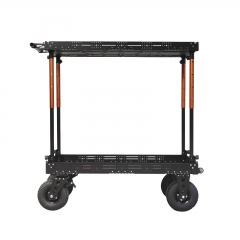 Lightweight CinemechAjustable Poles Video Production Camera Cart Collapsible Mobile Workstation