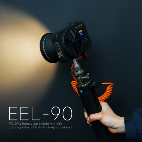 EEL 90W Battery Grip Handle with ARRI Locating Retractable Pin Angle Ajustable Head
