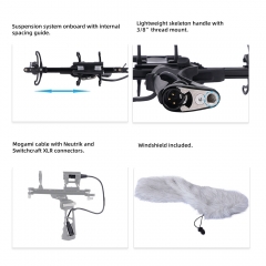 MICOLIVE-SE BLIMP System Microphone wind protect Cage+ Windshield+Upgraded Shock Mount Suspension System for RODE Shotgun Microphones