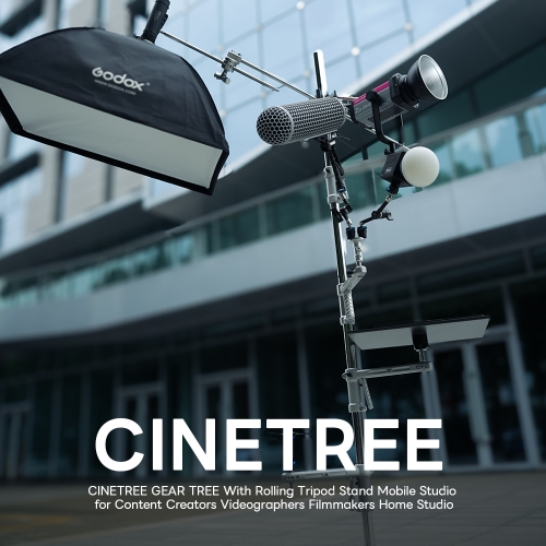 CINETREE GEAR TREE With Rolling Tripod Stand Mobile Studio for Content ...