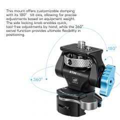 Swivel and Tilt Monitor Mount with NATO Clamp Mount