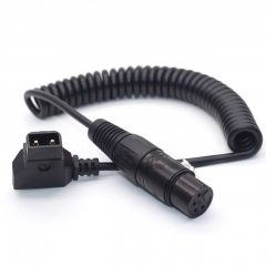 0.35m D-TAP to Straight 4Pin Female XLR Power Cable for Sony Venice Camera for 17