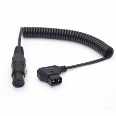 0.35m D-TAP to Straight 4Pin Female XLR Power Cable for Sony Venice Camera for 17