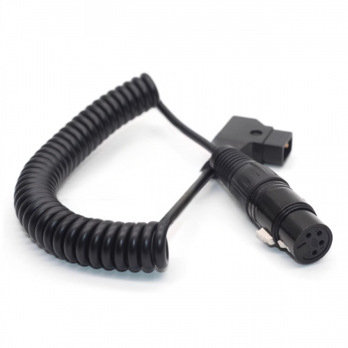 0.35m D-TAP to Straight 4Pin Female XLR Power Cable for Sony Venice Camera for 17" Monitor