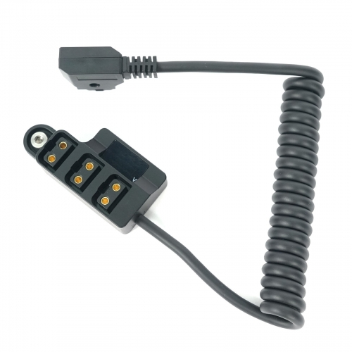 D-tap Male to 3 D-tap Female Splitter with Voltage Monitor and Screw