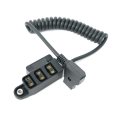 D-tap Male to 3 D-tap Female Splitter with Voltage Monitor and Screw