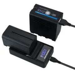 Full Decoding Type-C and USB A Interface Li-ion Battery Sony NPF L Series Battery