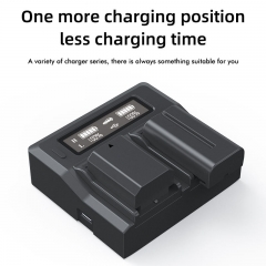 Dual Charger for Sony L Series NPF Battery with Optional Battery Plate