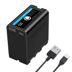 Full Decoding Type-C and USB A Interface Li-ion Battery Sony NPF L Series Battery