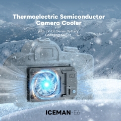 Canon LP-E6 LP-E6N LP-E6NH LP-E6P Battery Power Intelligent Temperature Control Camera Cooling Fan System with Thermoelectric Cooler