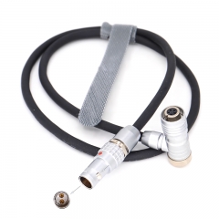 40/60/80cm straight-right angle head ARRI camera0B 2 pin for PORTKEYS LH5H LH5P II monitor5 pin female power cable