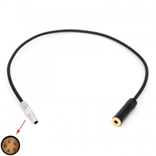 20/40/60/80cm straight/right angle head RED KOMODO-X camera 0B5 pin to 3.5mm TRS female audio cable