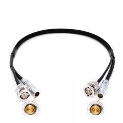 40/60/80cm straight- straight head camera 0B2 pin to 0B2 pin+SDI Cable for Teradek Vaxis Transmitter Power Cable