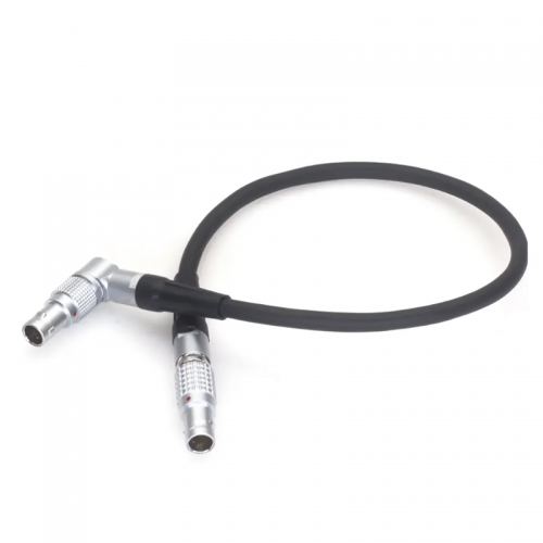 40/60/80cm Right angle to 2 pin to straight head 2 pin for Vaxis Swit Teradek wireless transmitter power cable