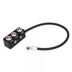 20/40/60cm straight/right angle head ARRI camera 12V 0B2 pin Power Splitter to 3*0B2 pin Power Splitter hub with 1/4 Screw