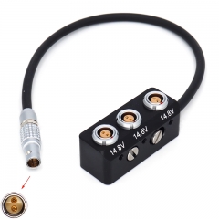20/40/60cm straight/right angle head ARRI camera 12V 0B2 pin Power Splitter to 3*0B2 pin Power Splitter hub with 1/4 Screw
