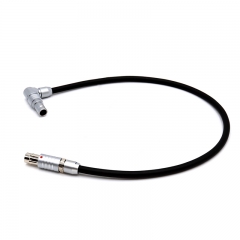 20/40/60/80cm Straight to Right angle ARRI RED RS 3 pin to 0B2 pin power cable for SmallHD Cine 7 701 702 703