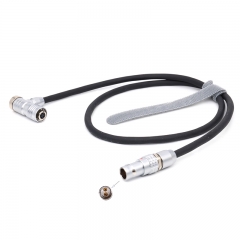 40/60/80cm straight-right angle head ARRI camera0B 2 pin for PORTKEYS LH5H LH5P II monitor5 pin female power cable