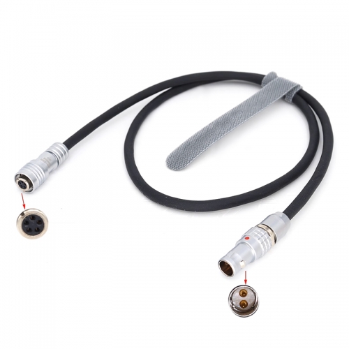 40/60/80cm straight-right angle head ARRI camera0B 2 pin for PORTKEYS LH5H LH5P II monitor5 pin female power cable