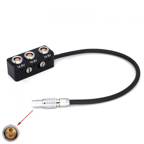 20/40/60cm straight/right angle head ARRI camera 12V 0B2 pin Power Splitter to 3*0B2 pin Power Splitter hub with 1/4 Screw