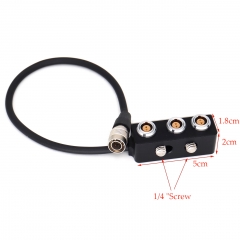 20/40/60cm Sony CineAltaV 2 camera Hirose 4 pin to 3*0B2 pin Power Splitter with 1/4 Screw