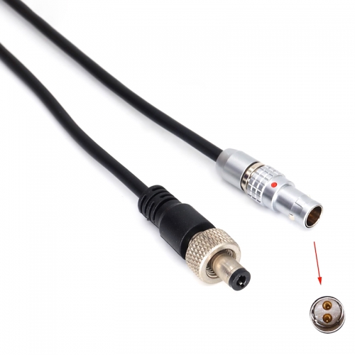 40/60/80cm ARRI camera 0B 2 pin 12V to DC 5.5x2.5mm with Locking ATOMOS monitor straight power cable