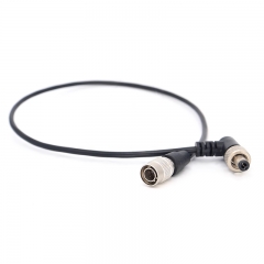 40/60/80cm straight to straight head HiroseHirose 4 pin to DC2.5 with locking monitor &EVF power cable